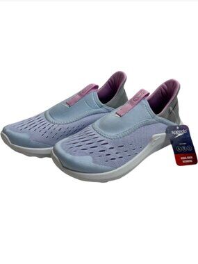 Speedo NEW Aqua Socks SurfwalkerPink Grey Purple Women's SM 5/6 Water Shoes
